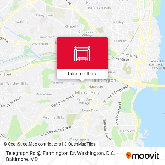 Telegraph Rd @ Farmington Dr map