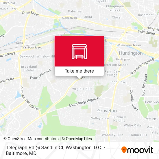 Telegraph Rd @ Sandlin Ct map