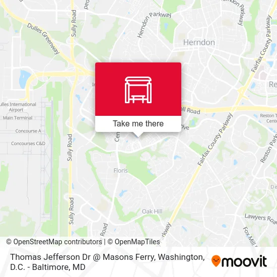 Thomas Jefferson Dr @ Masons Ferry map