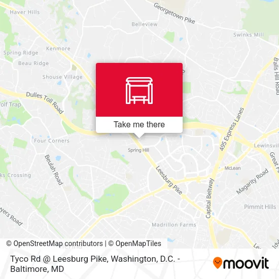 Mapa de Tyco Rd @ Leesburg Pike