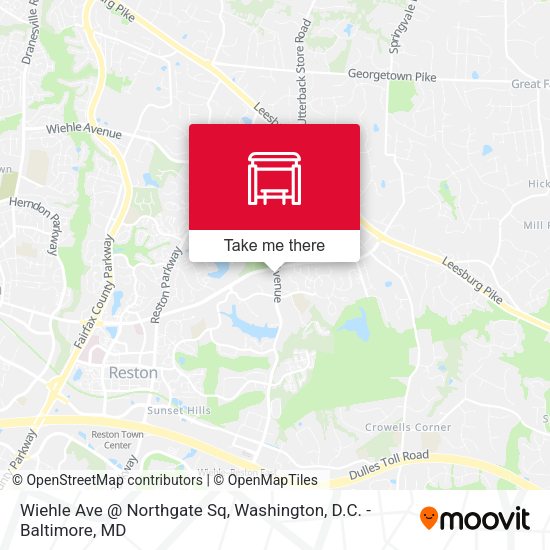 Wiehle Ave @ Northgate Sq map