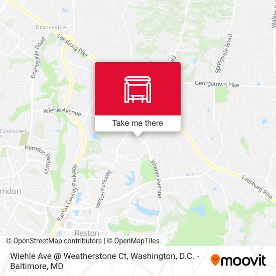 Wiehle Ave @ Weatherstone Ct map