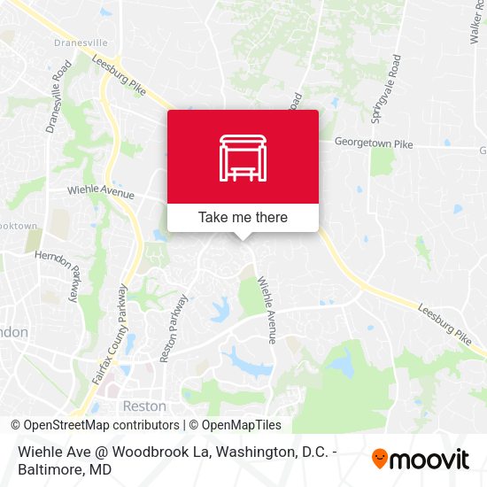 Wiehle Ave @ Woodbrook La map