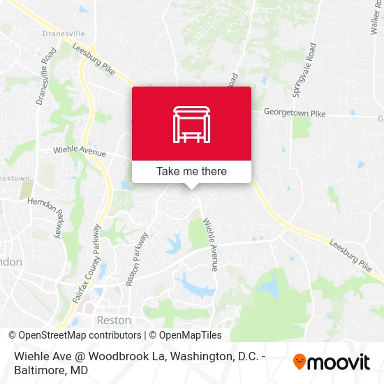 Wiehle Ave @ Woodbrook La map