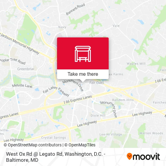 West Ox Rd @ Legato Rd map