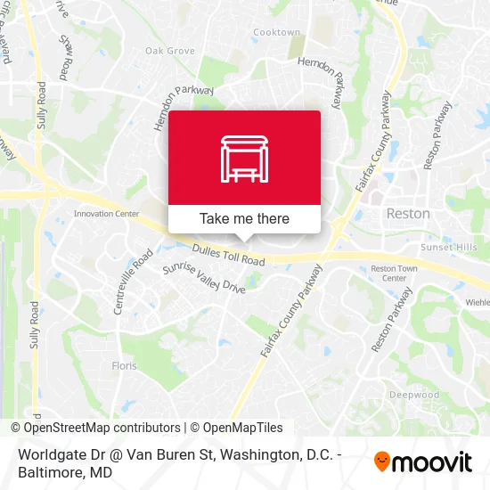 Worldgate Dr @ Van Buren St map