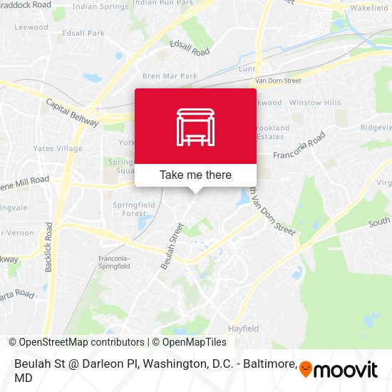 Mapa de Beulah St @ Darleon Pl