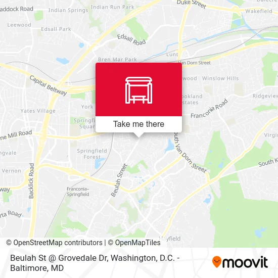 Beulah St @ Grovedale Dr map