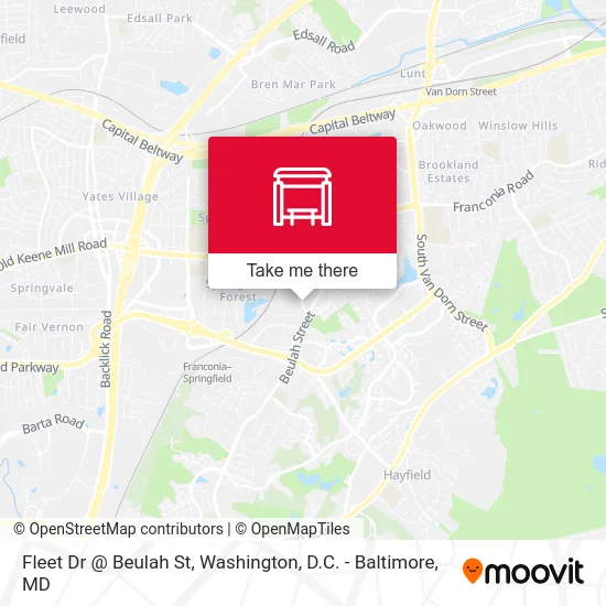 Fleet Dr @ Beulah St map