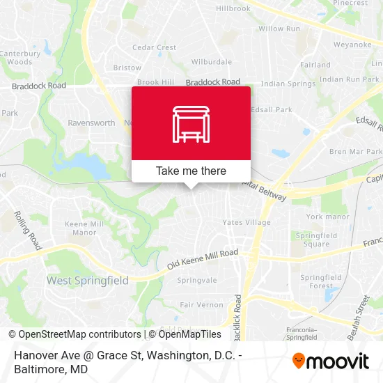 Hanover Ave @ Grace St map