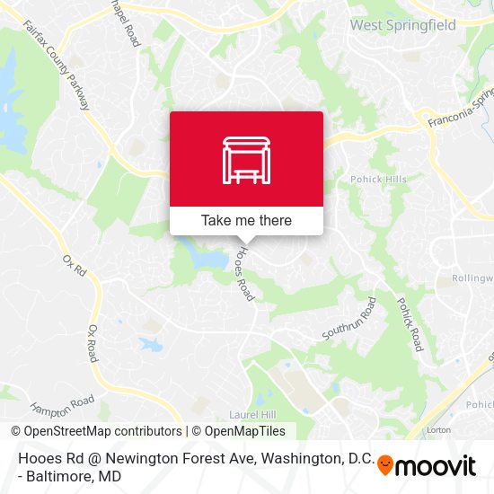 Mapa de Hooes Rd @ Newington Forest Ave