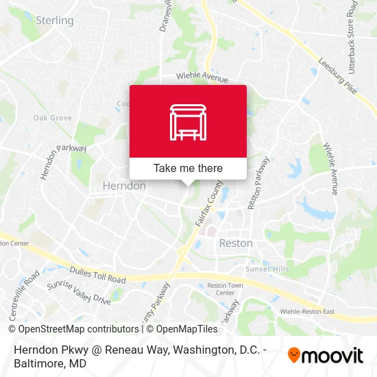Herndon Pkwy @ Reneau Way map