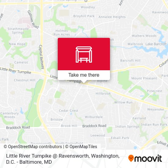 Little River Turnpike @ Ravensworth map