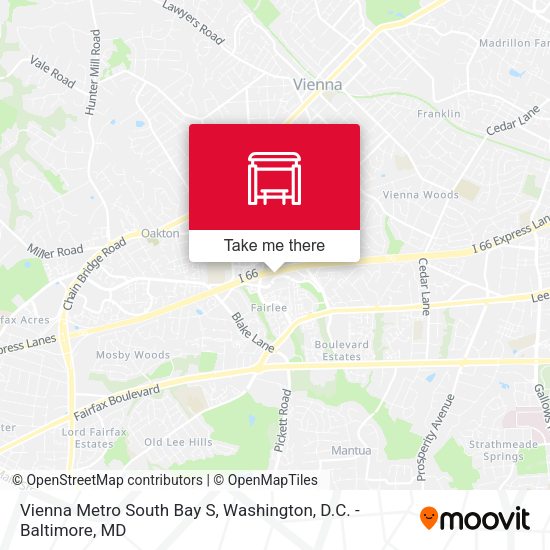Mapa de Vienna Metro South Bay S