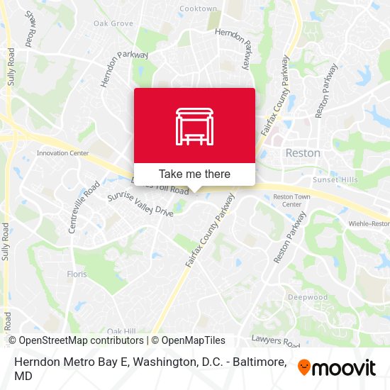 Herndon Metro Bay E map