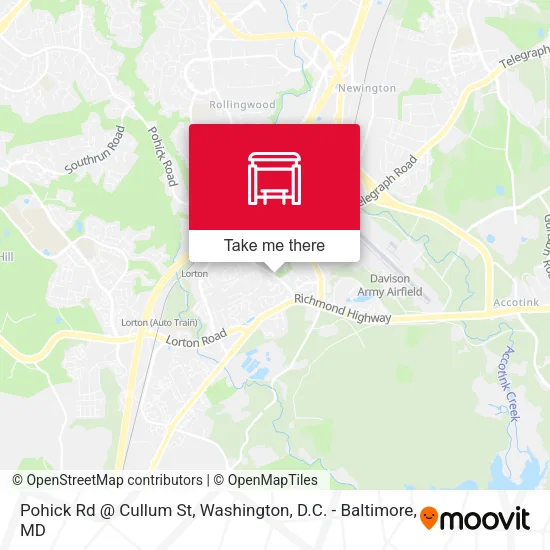 Pohick Rd @ Cullum St map