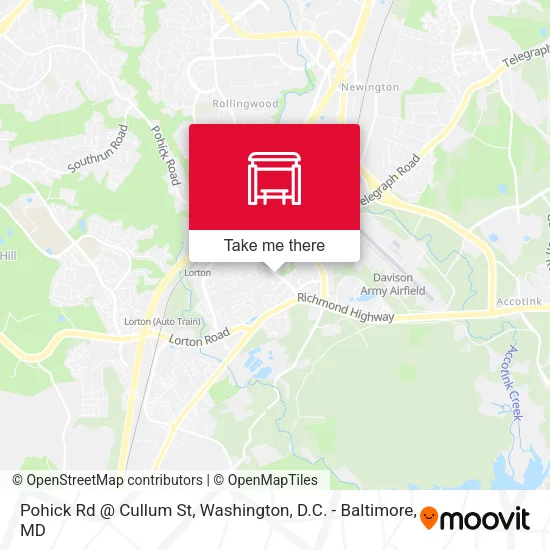 Pohick Rd @ Cullum St map