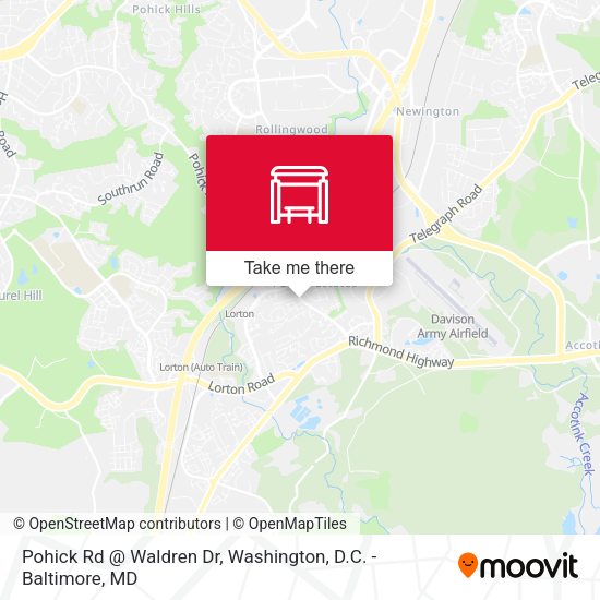Pohick Rd @ Waldren Dr map