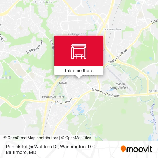 Pohick Rd @ Waldren Dr map