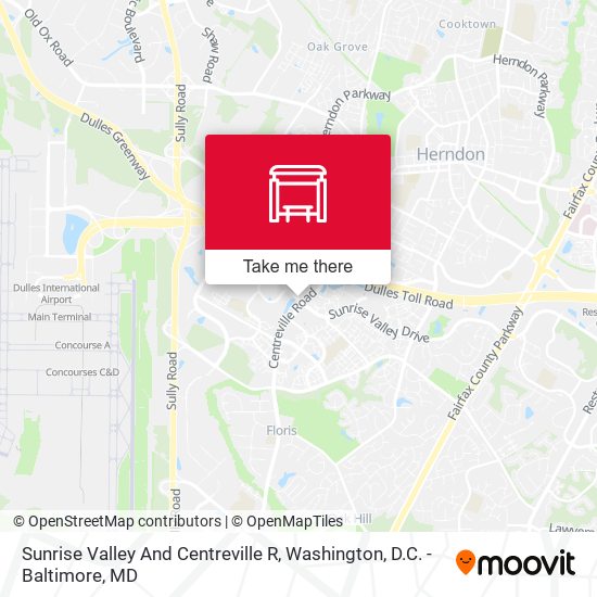 Sunrise Valley And Centreville R map