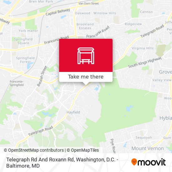 Telegraph Rd And Roxann Rd map