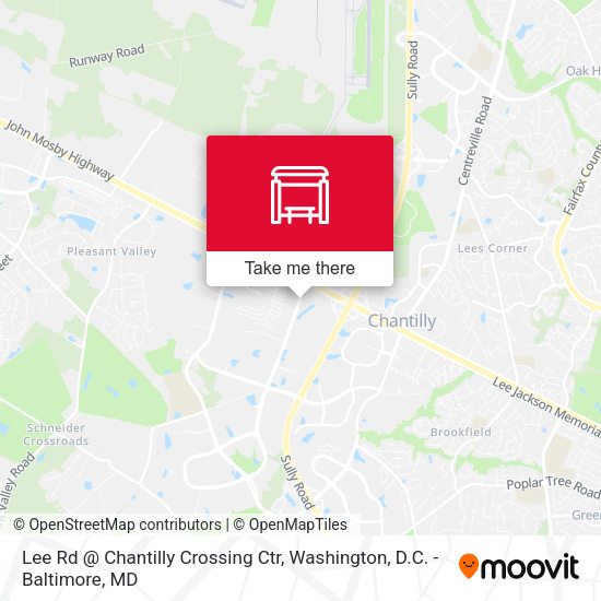 Lee Rd @ Chantilly Crossing Ctr map