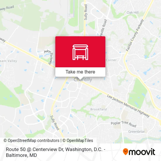 Mapa de Route 50 @ Centerview Dr