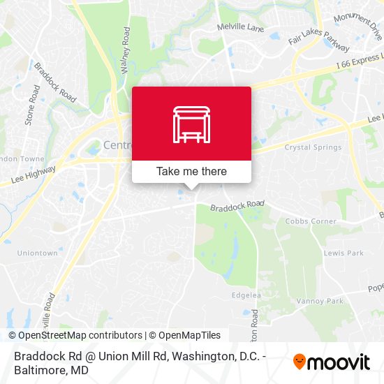 Mapa de Braddock Rd @ Union Mill Rd