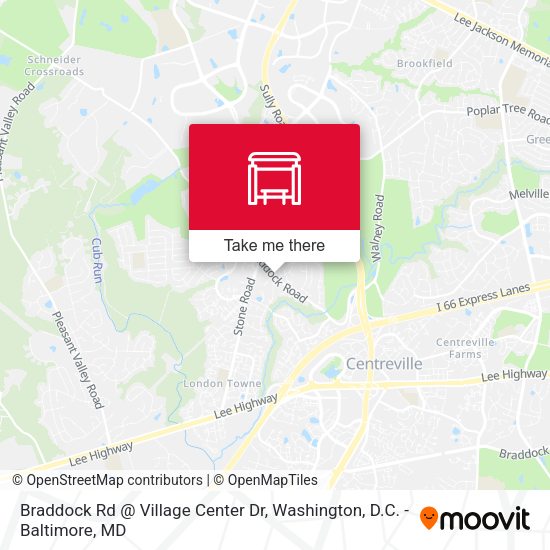 Braddock Rd @ Village Center Dr map