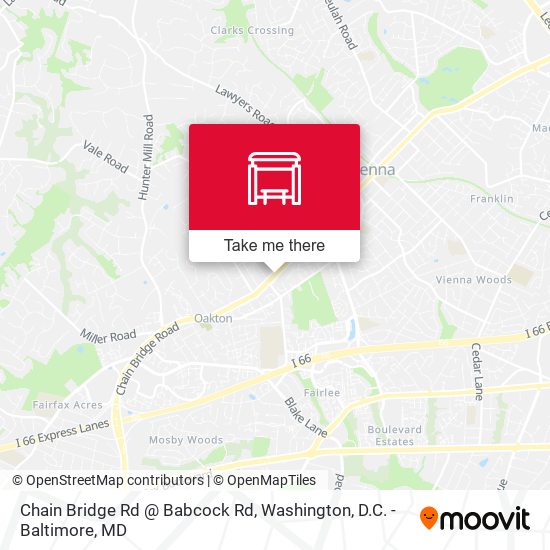 Chain Bridge Rd @ Babcock Rd map