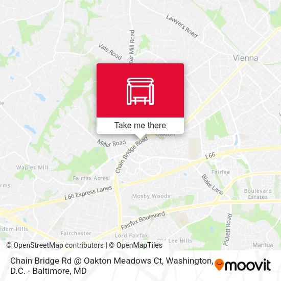Chain Bridge Rd @ Oakton Meadows Ct map