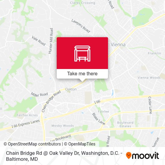 Chain Bridge Rd @ Oak Valley Dr map