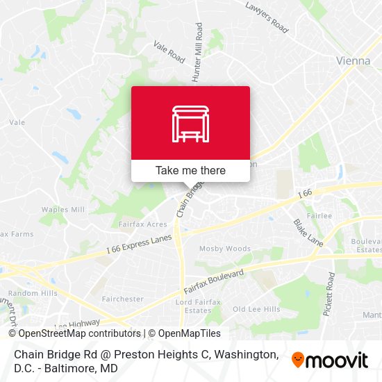 Chain Bridge Rd @ Preston Heights C map