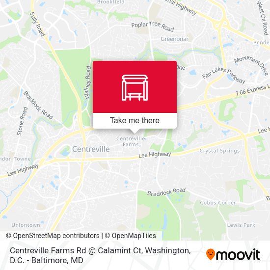 Mapa de Centreville Farms Rd @ Calamint Ct
