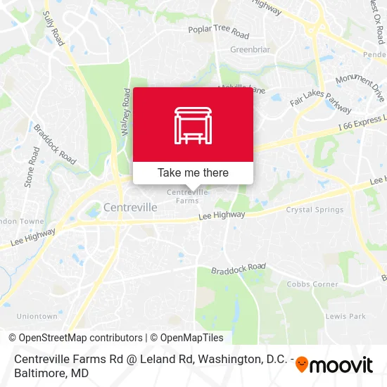 Centreville Farms Rd @ Leland Rd map