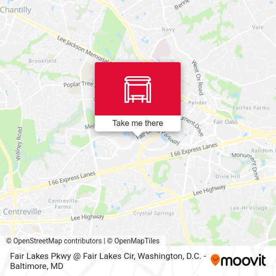 Fair Lakes Pkwy @ Fair Lakes Cir map