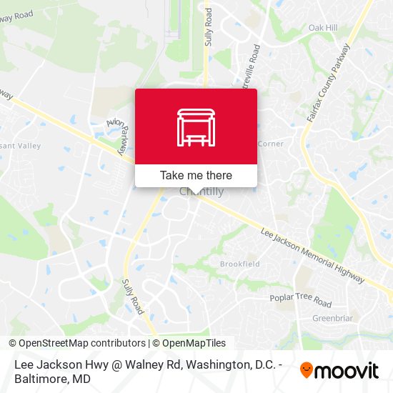 Lee Jackson Hwy And Walney Rd map