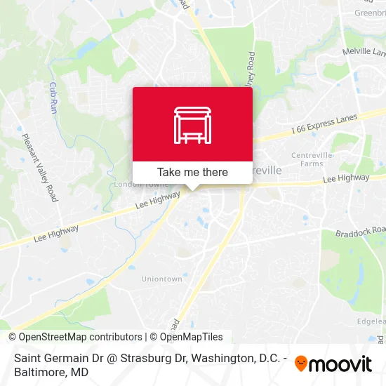 Saint Germain Dr @ Strasburg Dr map