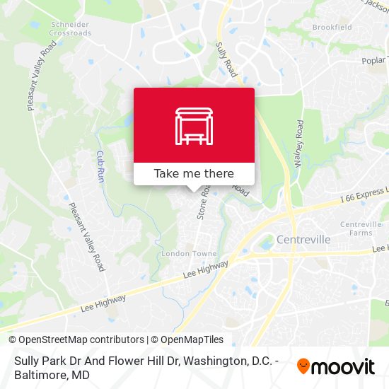 Sully Park Dr And Flower Hill Dr map