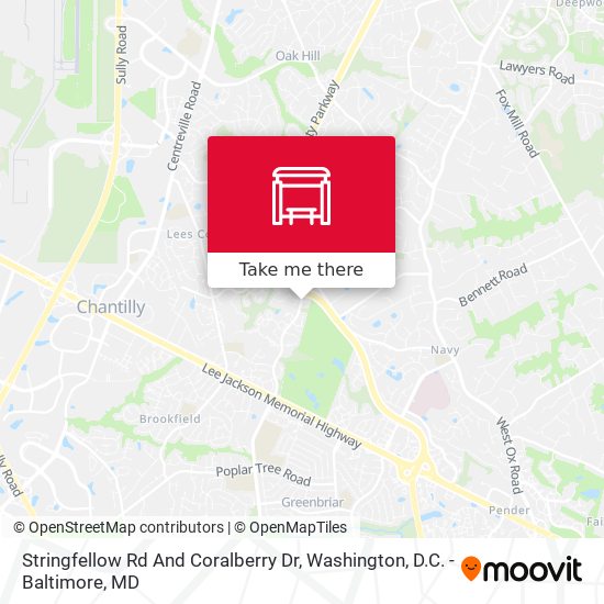 Stringfellow Rd And Coralberry Dr map