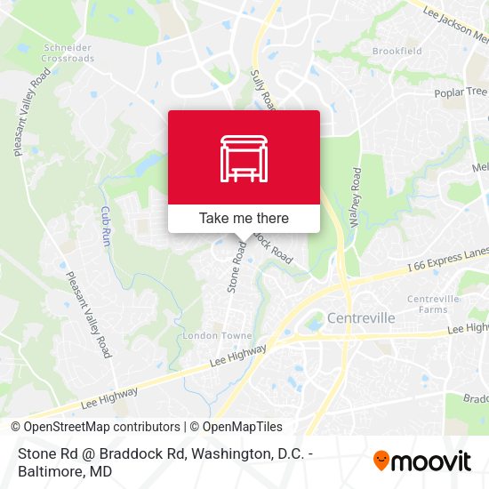 Stone Rd @ Braddock Rd map