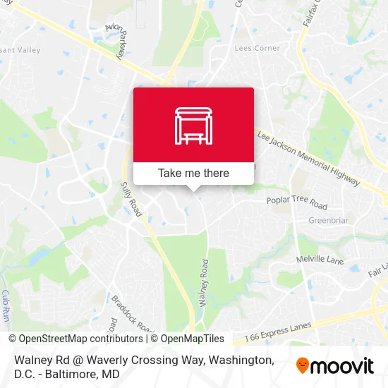 Mapa de Walney Rd @ Waverly Crossing Way