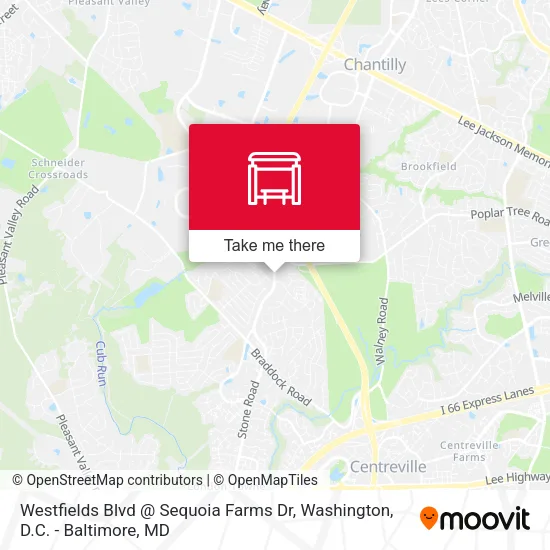 Westfields Blvd @ Sequoia Farms Dr map