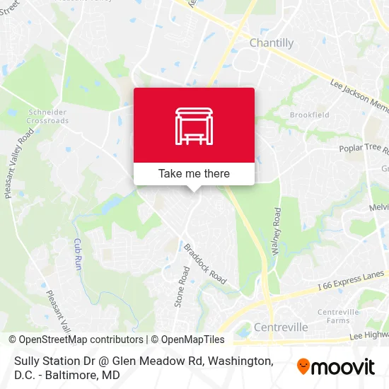 Sully Station Dr @ Glen Meadow Rd map
