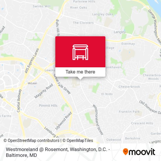 Westmoreland @ Rosemont map