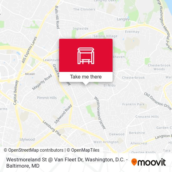 Mapa de Westmoreland St @ Van Fleet Dr