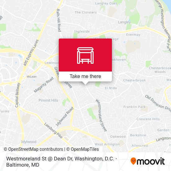 Mapa de Westmoreland St @ Dean Dr