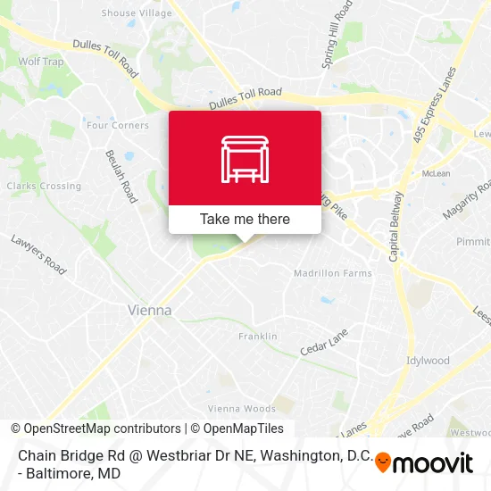Chain Bridge Rd @ Westbriar Dr NE map