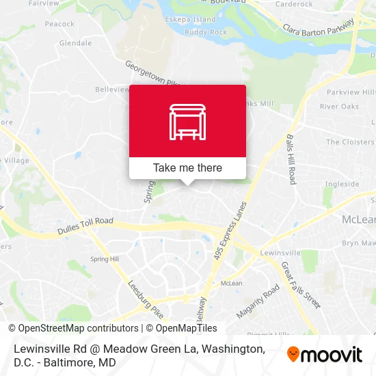 Lewinsville Rd @ Meadow Green La map