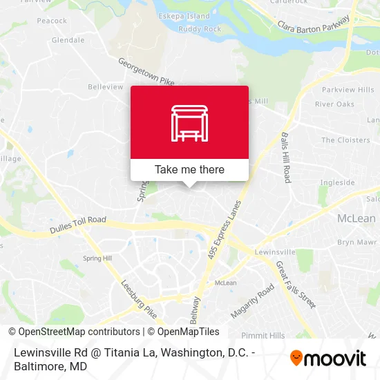 Lewinsville Rd @ Titania La map